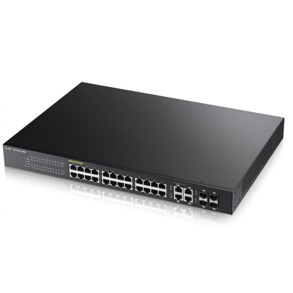 Zyxel - GS1920-24HP Gestionado L2 Gigabit Ethernet (10/100/1000) Energía sobre Ethernet (PoE) Negro