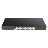 D-Link - DGS-1250-28XMP switch Gestionado L3 Gigabit Ethernet (10/100/1000) Energía sobre Ethernet (PoE) Negro