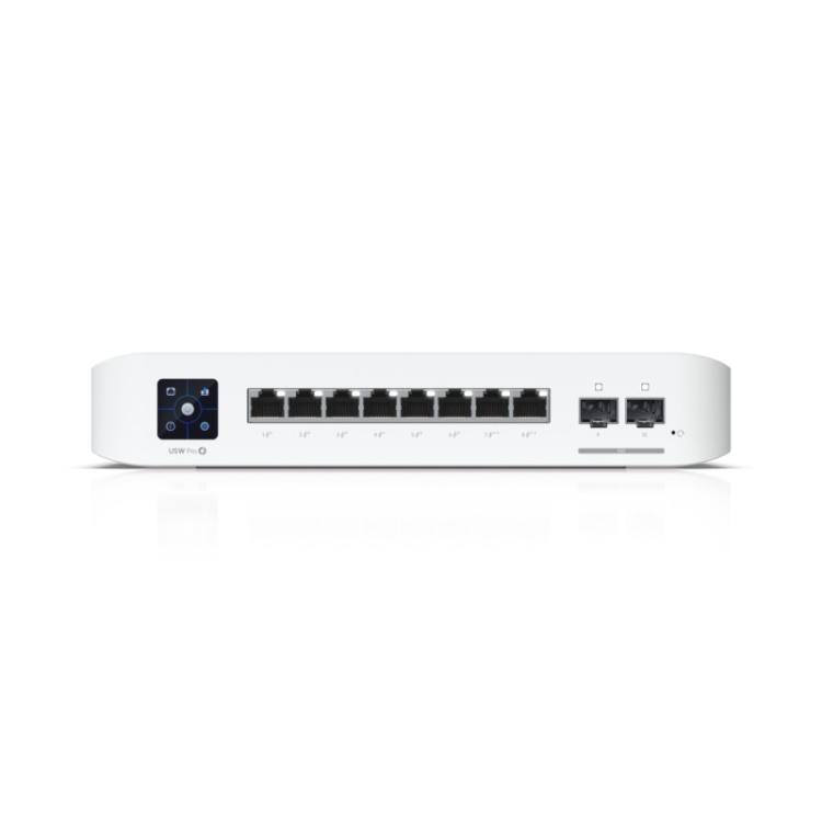 Ubiquiti - UniFi USW-PRO-8-POE switch Gestionado L2/L3 Gigabit Ethernet (10/100/1000) Energía sobre Ethernet (PoE) 1U Blanco