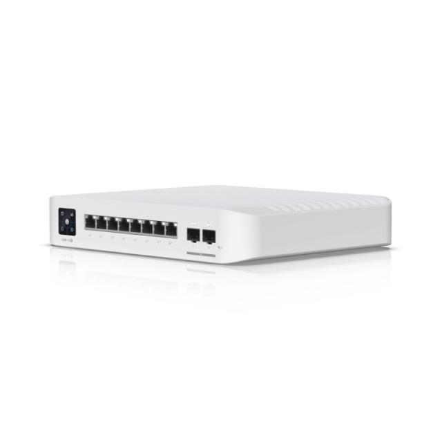 Ubiquiti - UniFi USW-PRO-8-POE switch Gestionado L2/L3 Gigabit Ethernet (10/100/1000) Energía sobre Ethernet (PoE) 1U Blanco