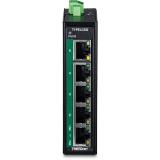 Trendnet - TI-PELC50 switch No administrado Fast Ethernet (10/100) Energía sobre Ethernet (PoE) Negro