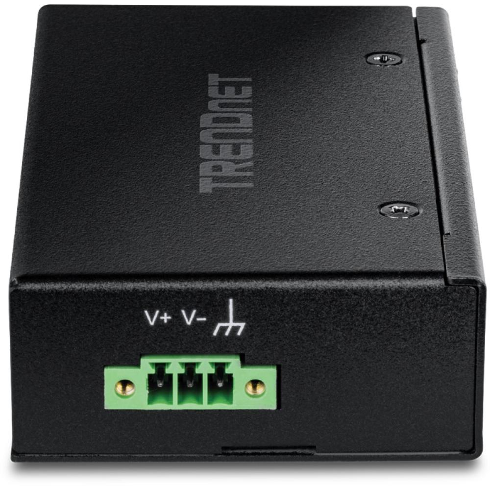Trendnet - TI-PELC50 switch No administrado Fast Ethernet (10/100) Energía sobre Ethernet (PoE) Negro