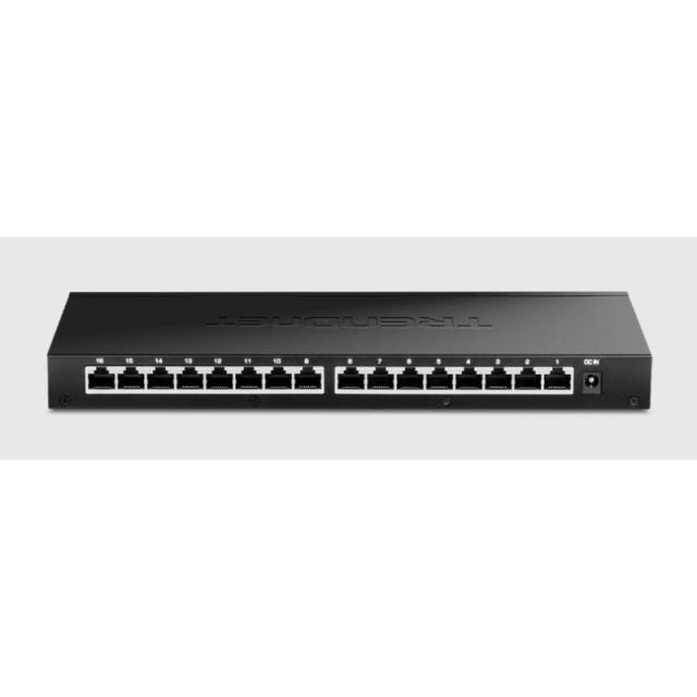 Trendnet - TEG-S3160 switch No administrado 2.5G Ethernet (100/1000/2500) Escritorio Negro