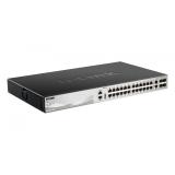 D-Link - DGS-3130-30TS Gestionado L3 Gigabit Ethernet (10/100/1000) Negro, Gris