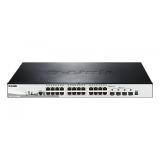 D-Link - DGS-1510-28XMP switch Gestionado L2/L3 Gigabit Ethernet (10/100/1000) Energía sobre Ethernet (PoE) Negro, Gris