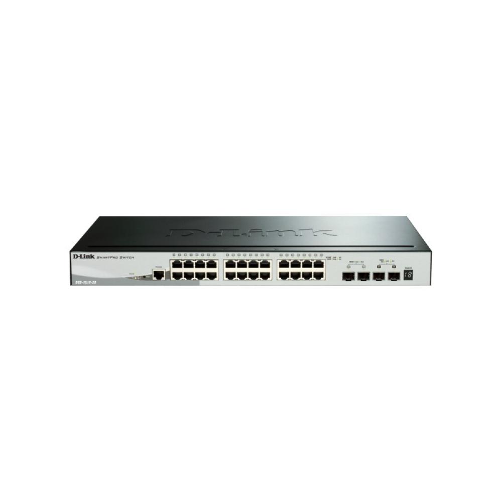 D-Link - DGS-1510 Gestionado L3 Gigabit Ethernet (10/100/1000) Energía sobre Ethernet (PoE) Negro