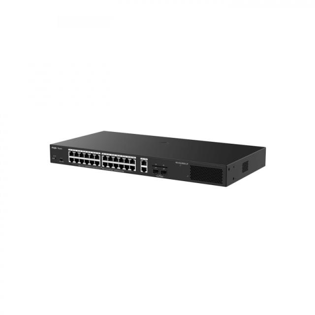 Ruijie Networks - RG-ES228GS-LP switch Gestionado L2 Gigabit Ethernet (10/100/1000) Energía sobre Ethernet (PoE) Escritorio Negr
