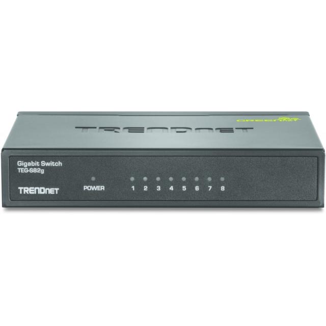 Trendnet - GREENnet No administrado Gigabit Ethernet (10/100/1000) Negro