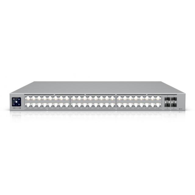 Ubiquiti - UniFi Pro XG 48 PoE Gestionado L3 10G Ethernet (100/1000/10000) Energía sobre Ethernet (PoE) 1U Gris