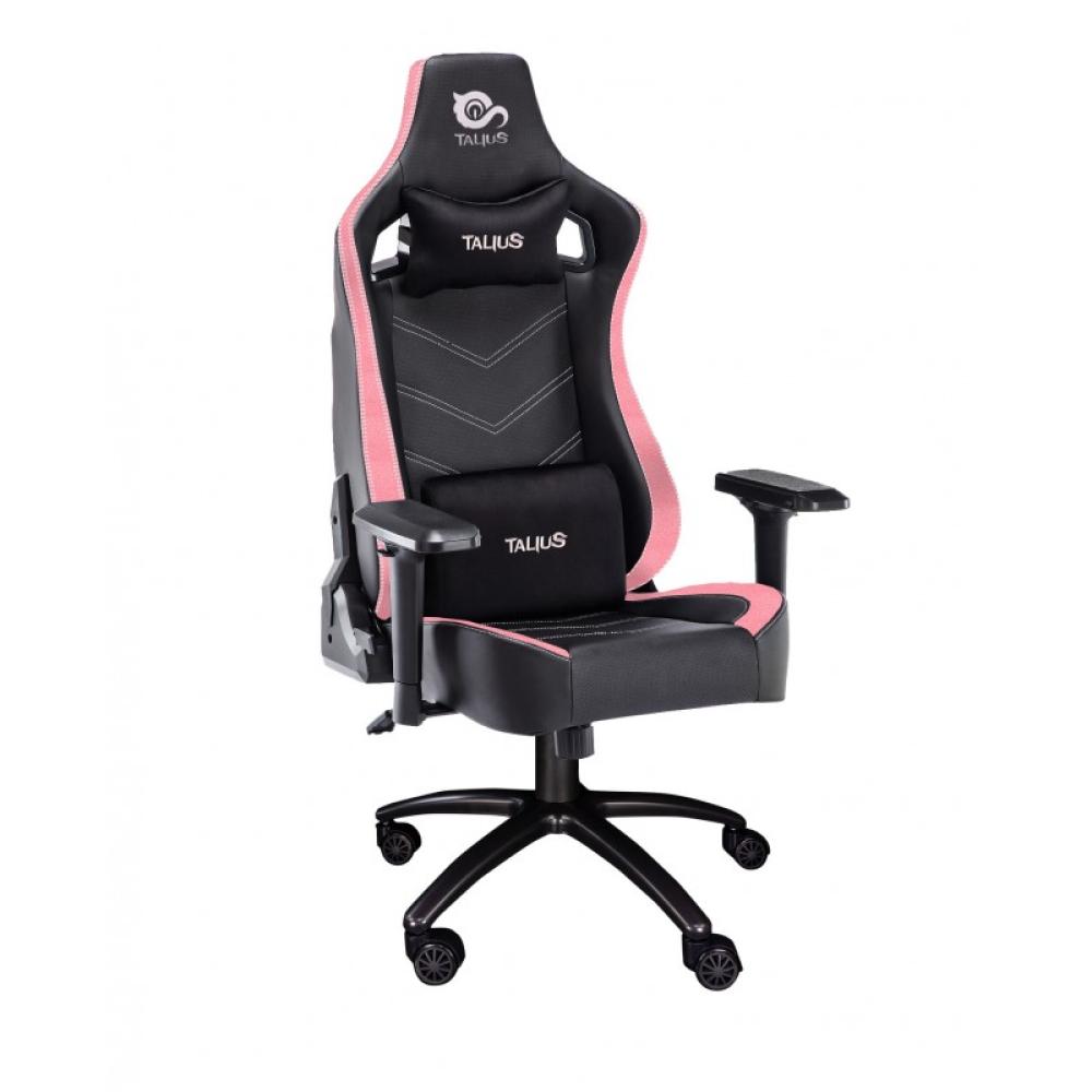 TALIUS - silla Vulture gaming negra/rosa butterfly, base nylon, ruedas nylon