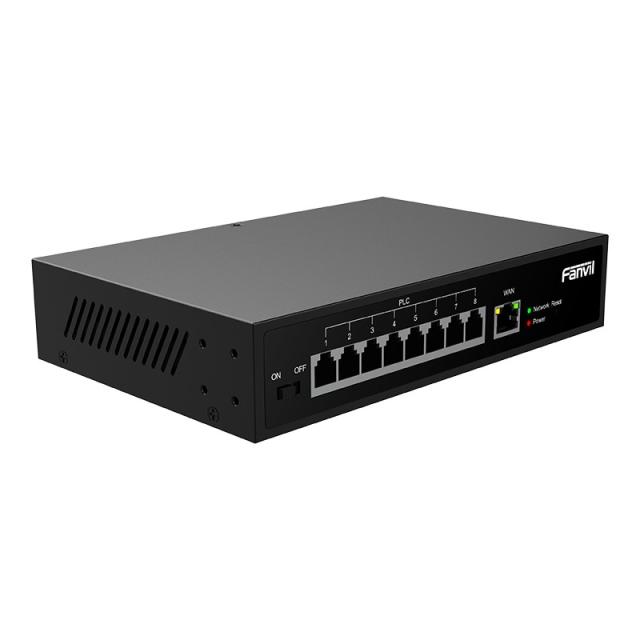 Fanvil - PN8 switch No administrado Fast Ethernet (10/100) Negro