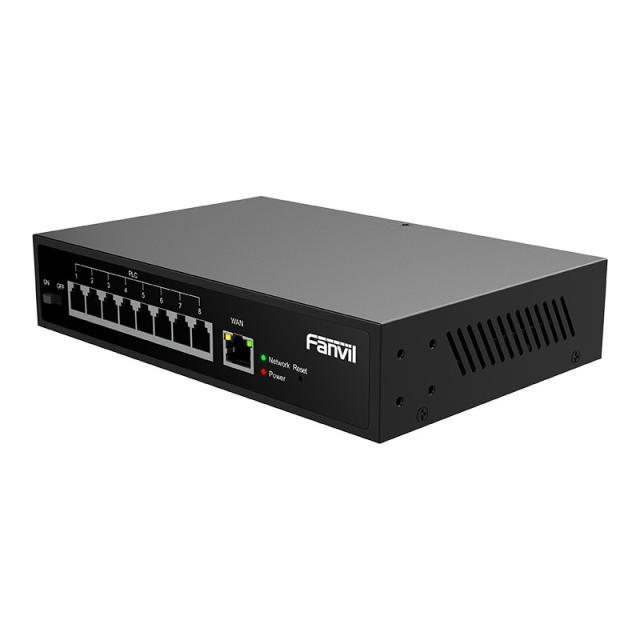 Fanvil - PN8 switch No administrado Fast Ethernet (10/100) Negro