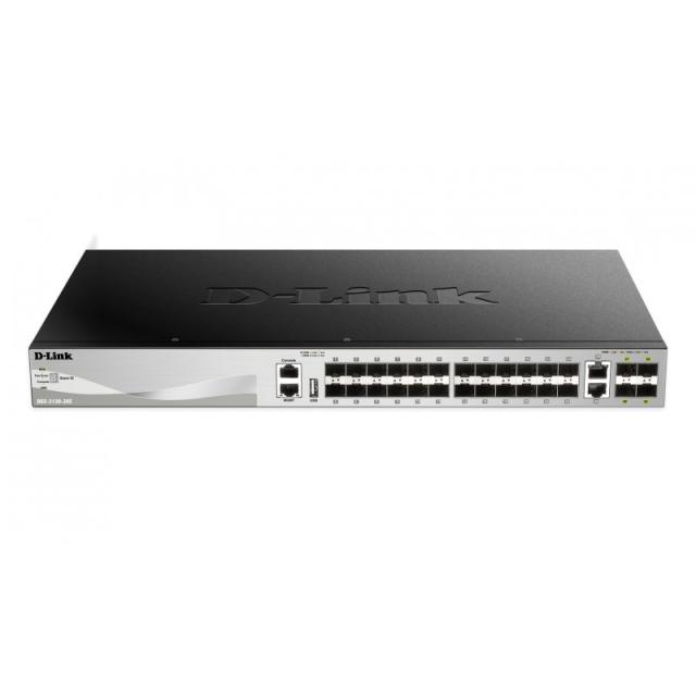 D-Link - DGS-3130-30S switch Gestionado L3 Negro, Gris