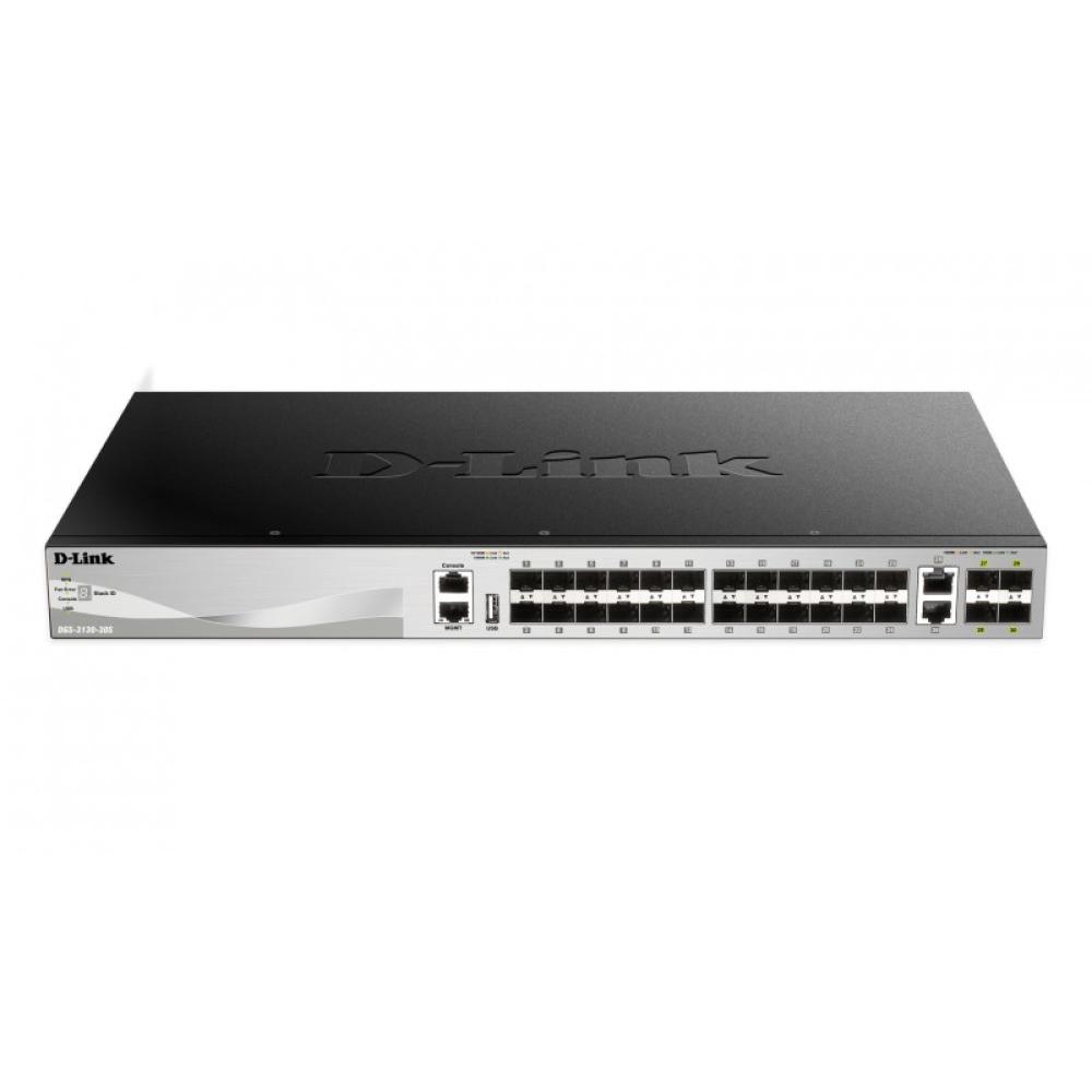 D-Link - DGS-3130-30S switch Gestionado L3 Negro, Gris