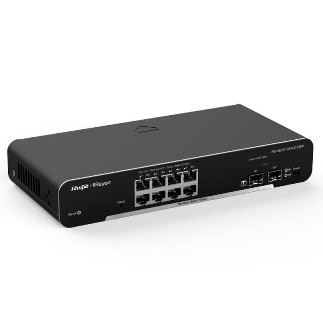 Ruijie Networks - RG-NBS3100-8GT2SFP switch Gestionado L2 Gigabit Ethernet (10/100/1000) Negro