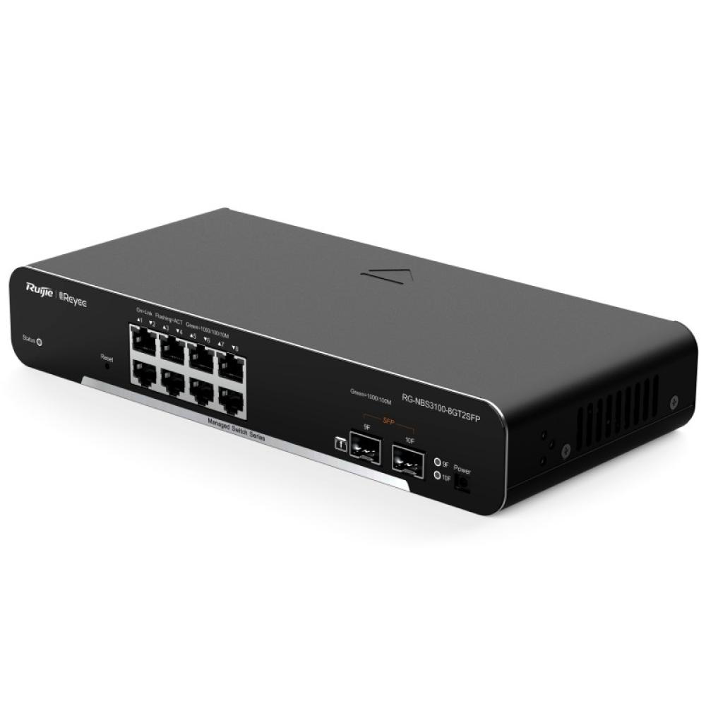 Ruijie Networks - RG-NBS3100-8GT2SFP switch Gestionado L2 Gigabit Ethernet (10/100/1000) Negro