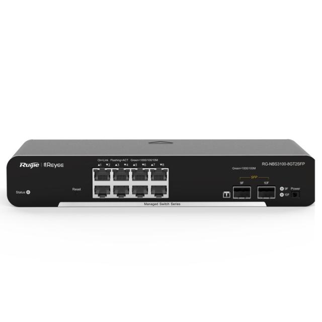 Ruijie Networks - RG-NBS3100-8GT2SFP switch Gestionado L2 Gigabit Ethernet (10/100/1000) Negro