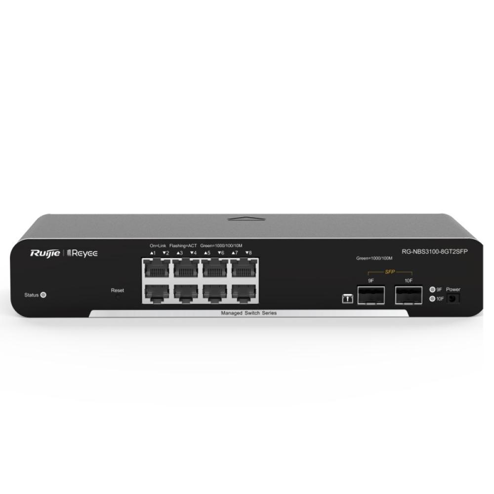 Ruijie Networks - RG-NBS3100-8GT2SFP switch Gestionado L2 Gigabit Ethernet (10/100/1000) Negro