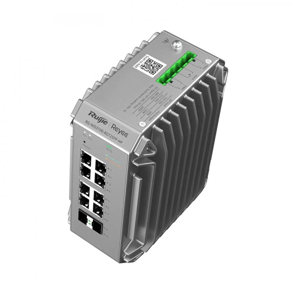 Ruijie Networks - RG-NIS3100-8GT2SFP-HP switch Gestionado L2 Gigabit Ethernet (10/100/1000) Energía sobre Ethernet (PoE) Gris