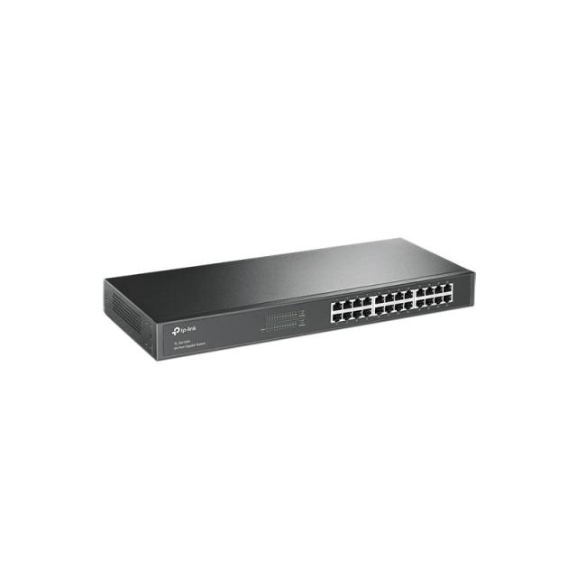 TP-Link - TL-SG1024 No administrado Gigabit Ethernet (10/100/1000) 1U Negro