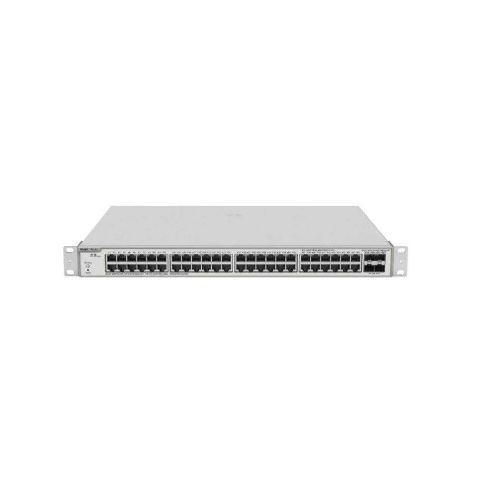 Ruijie Networks - RG-NBS3200-48GT4XS-P-V2 switch Gestionado L2 Gigabit Ethernet (10/100/1000) Energía sobre Ethernet (PoE) Gris