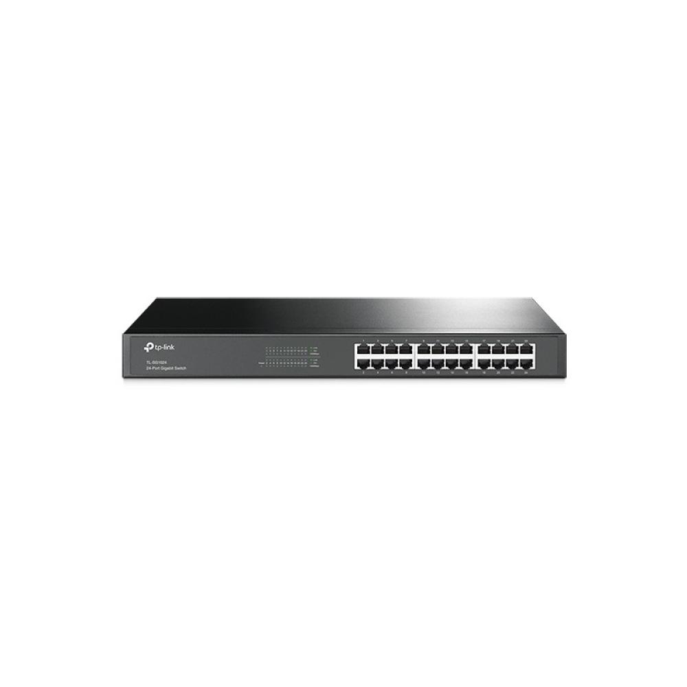 TP-Link - TL-SG1024 No administrado Gigabit Ethernet (10/100/1000) 1U Negro