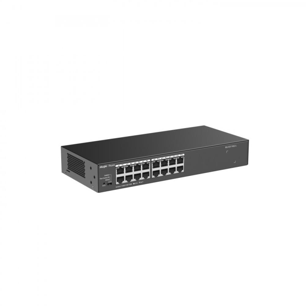 Ruijie Networks - RG-ES116G-L switch No administrado L2 Gigabit Ethernet (10/100/1000) Negro