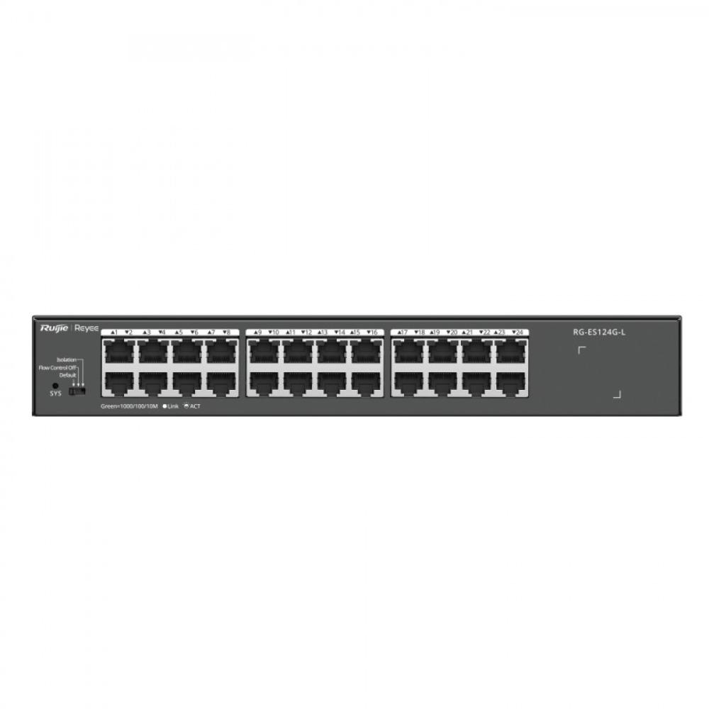 Ruijie Networks - RG-ES124G-L switch No administrado L2 Gigabit Ethernet (10/100/1000) Negro