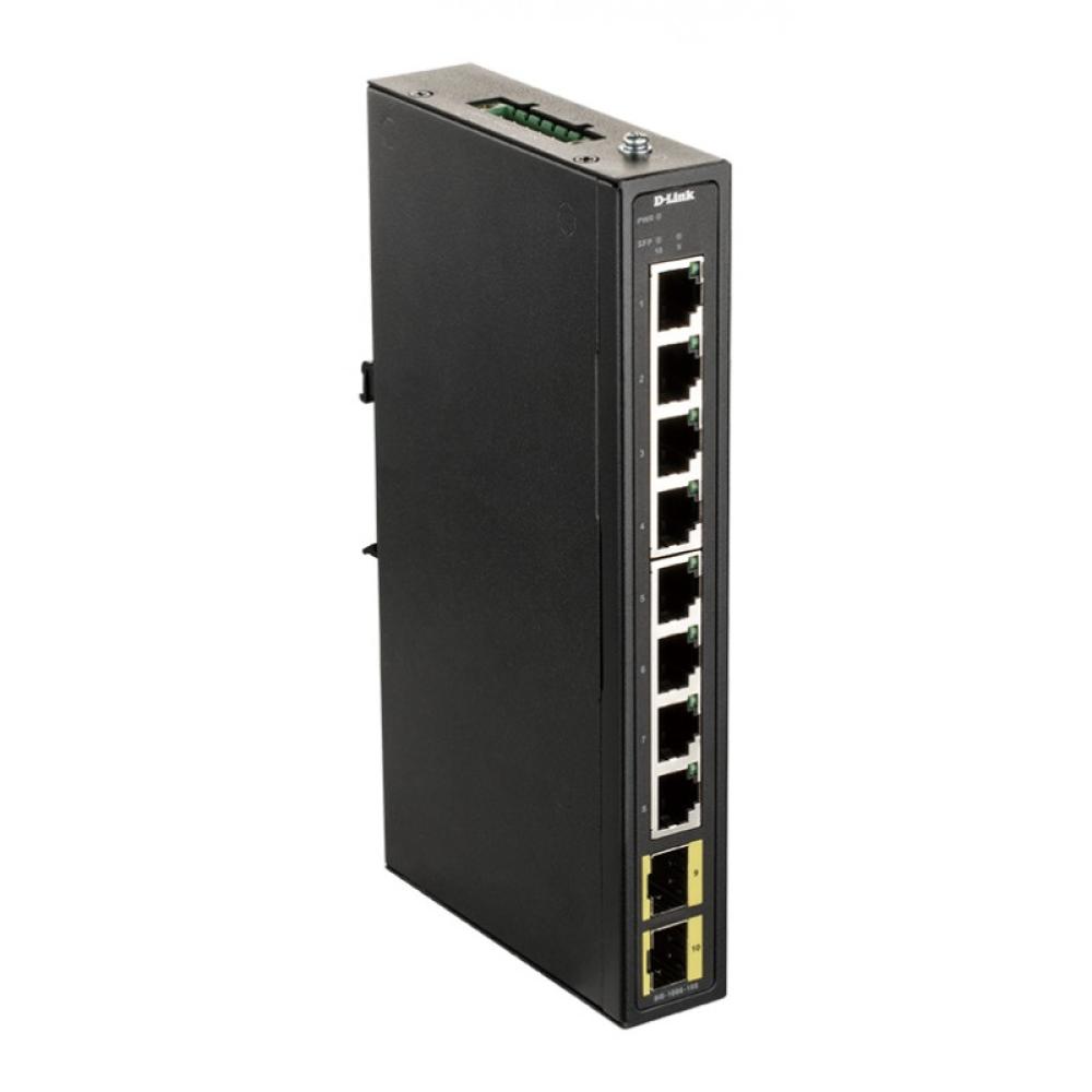 D-Link - DIS-100G-10S switch No administrado Gigabit Ethernet (10/100/1000) DIN rail Negro