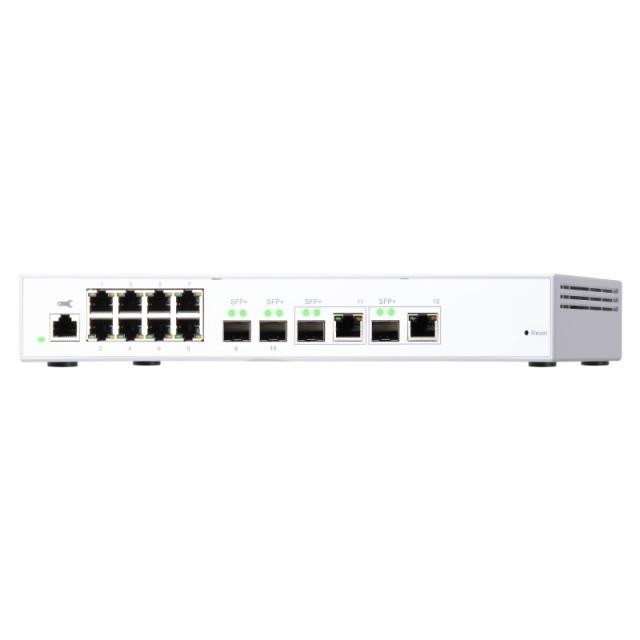 QNAP - QSW-M408-2C switch Gestionado L2 10G Ethernet (100/1000/10000) Blanco