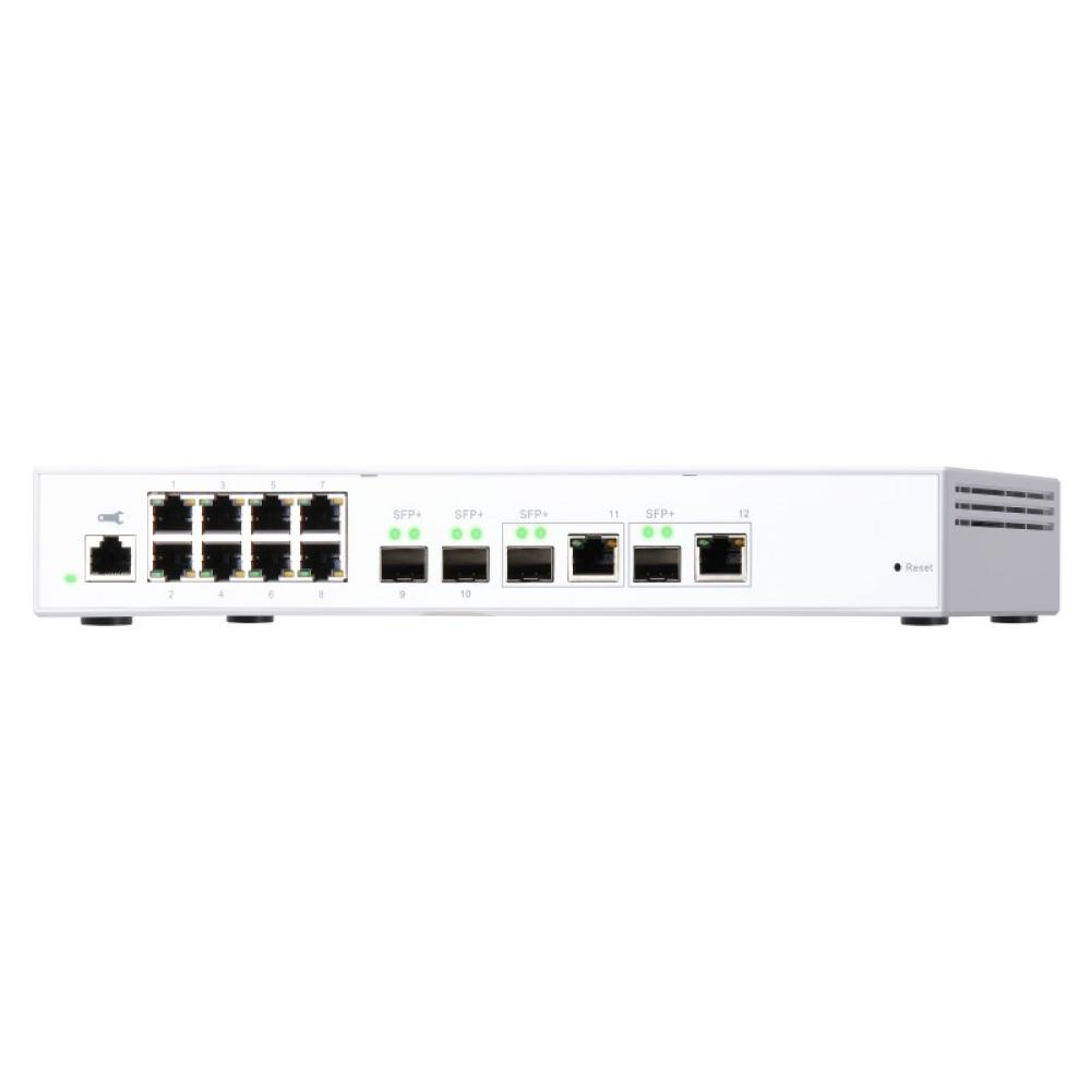 QNAP - QSW-M408-2C switch Gestionado L2 10G Ethernet (100/1000/10000) Blanco