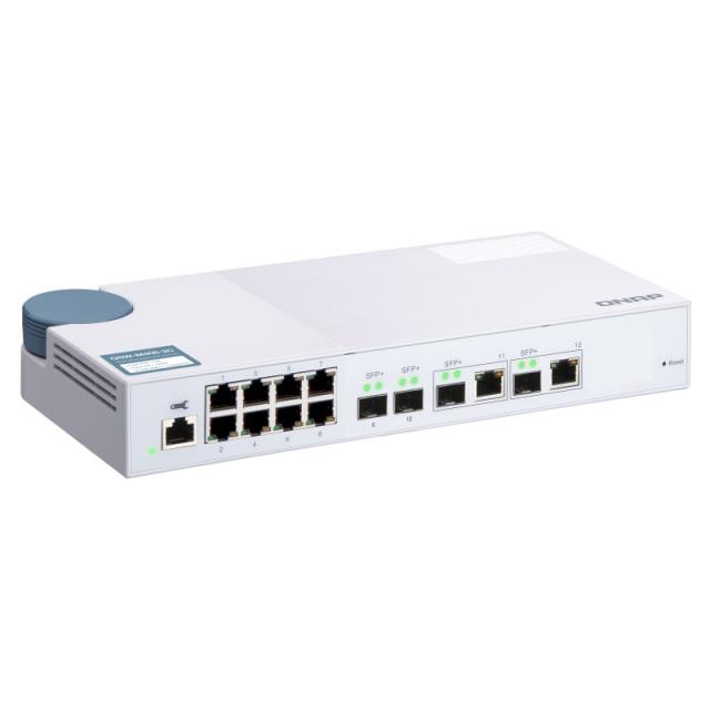QNAP - QSW-M408-2C switch Gestionado L2 10G Ethernet (100/1000/10000) Blanco