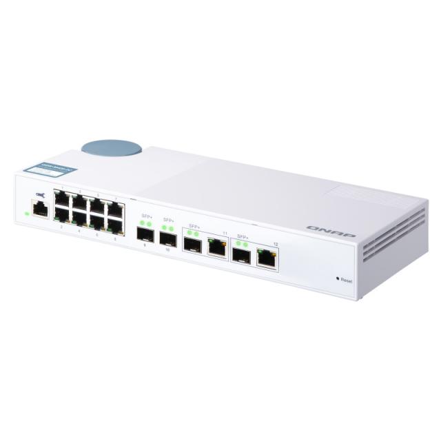 QNAP - QSW-M408-2C switch Gestionado L2 10G Ethernet (100/1000/10000) Blanco