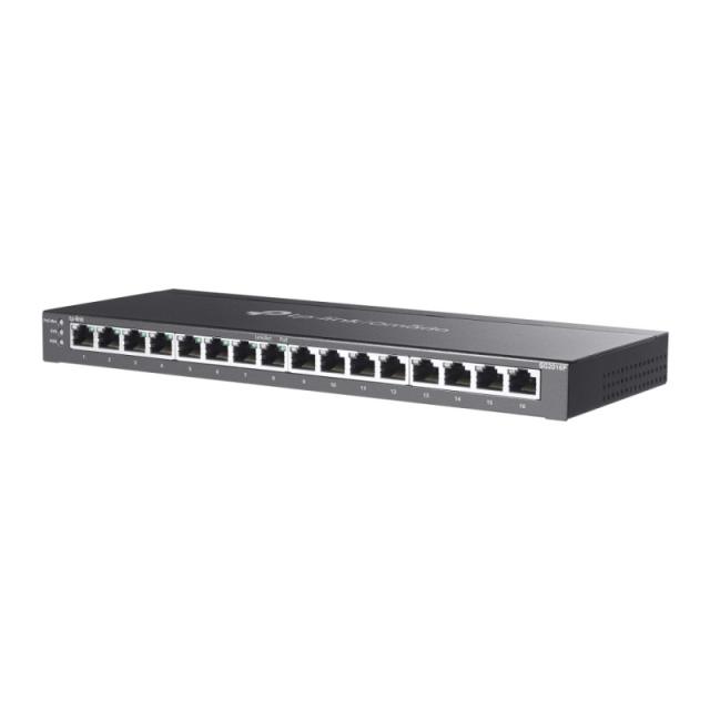 TP-Link - Omada SG2016P switch Gestionado L2/L2+ Gigabit Ethernet (10/100/1000) Energía sobre Ethernet (PoE) Negro
