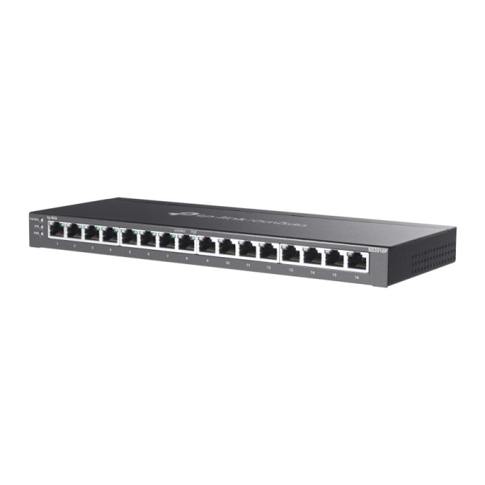 TP-Link - Omada SG2016P switch Gestionado L2/L2+ Gigabit Ethernet (10/100/1000) Energía sobre Ethernet (PoE) Negro