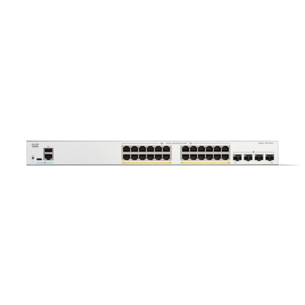 Cisco - Catalyst 1200 Gestionado L2 Gigabit Ethernet (10/100/1000) Energía sobre Ethernet (PoE) 1U Blanco