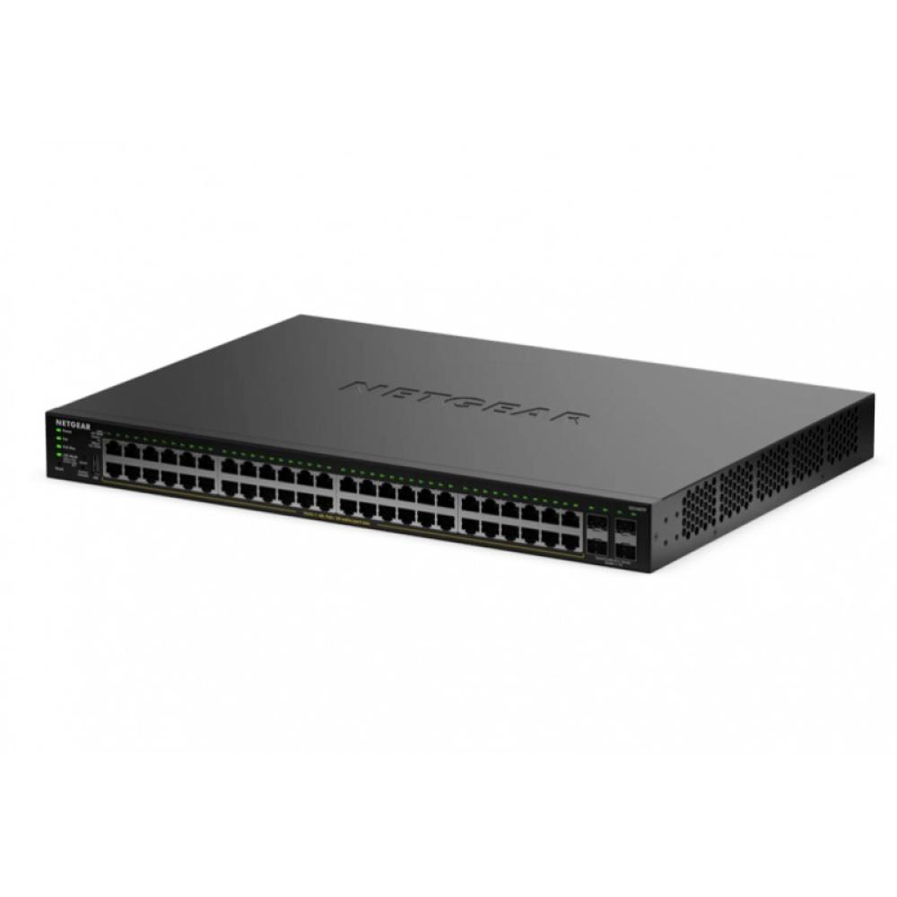 NETGEAR - GS348TPv2 Gestionado L2/L3 Gigabit Ethernet (10/100/1000) Energía sobre Ethernet (PoE) 1U Negro