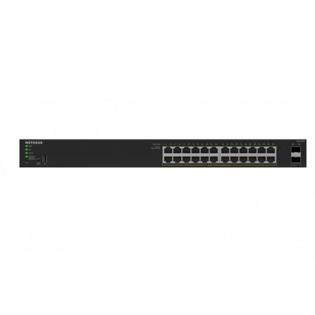 NETGEAR - GS324TPv2 Gestionado L2/L3 Gigabit Ethernet (10/100/1000) Energía sobre Ethernet (PoE) 1U Negro