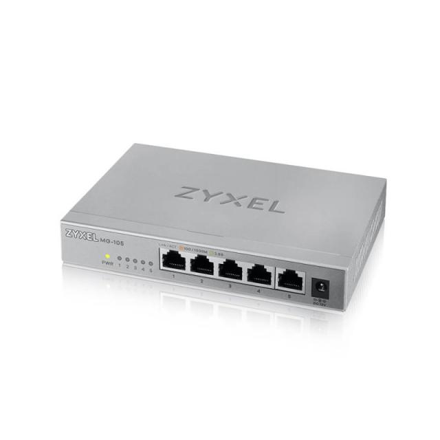 Zyxel - XMG-105 No administrado 2.5G Ethernet (100/1000/2500) Gris