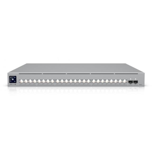 Ubiquiti - UniFi Pro XG 24 PoE Gestionado L2/L3 10G Ethernet (100/1000/10000) Energía sobre Ethernet (PoE) 1U Gris