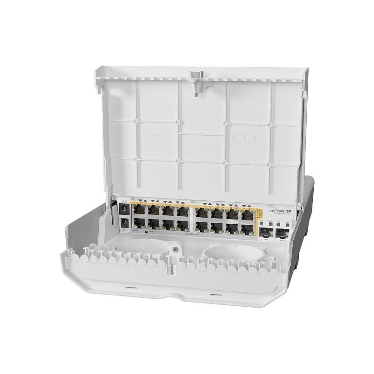 Mikrotik - netPower 16P L2/L3 Gigabit Ethernet (10/100/1000) Energía sobre Ethernet (PoE) Blanco