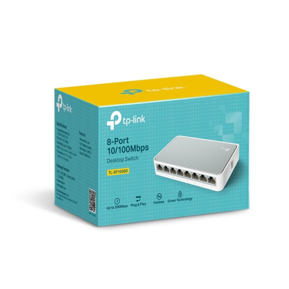 TP-Link - TL-SF1008D No administrado Fast Ethernet (10/100) Blanco - TL-SF1008D V11