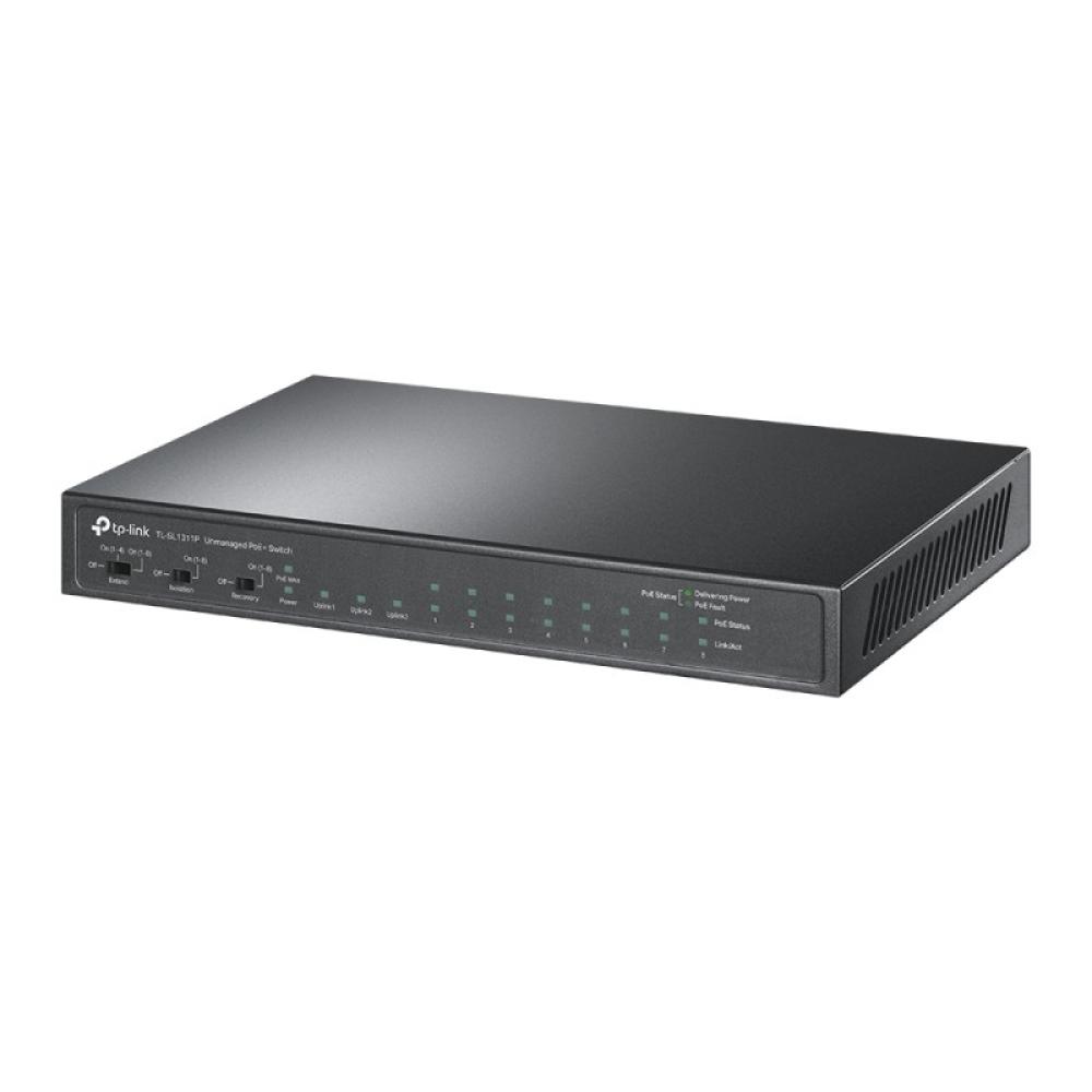 TP-Link - TL-SL1311P switch Fast Ethernet (10/100) Energía sobre Ethernet (PoE) Negro