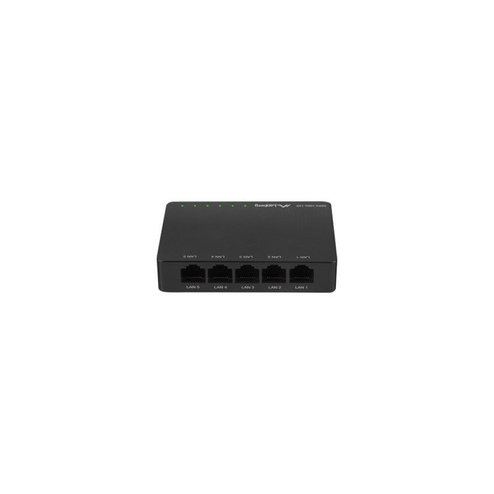Lanberg - DSP2-1005-12V switch No administrado Gigabit Ethernet (10/100/1000) Negro