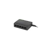 Lanberg - DSP1-1005 switch No administrado Gigabit Ethernet (10/100/1000) Negro, Gris