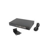Lanberg - RSFE-16P-2C-250 switch No administrado Gigabit Ethernet (10/100/1000) Energía sobre Ethernet (PoE) 1U Negro