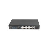 Lanberg - RSFE-16P-2C-250 switch No administrado Gigabit Ethernet (10/100/1000) Energía sobre Ethernet (PoE) 1U Negro