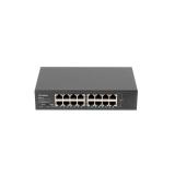 Lanberg - RSGE-16 switch No administrado Gigabit Ethernet (10/100/1000) 1U Negro