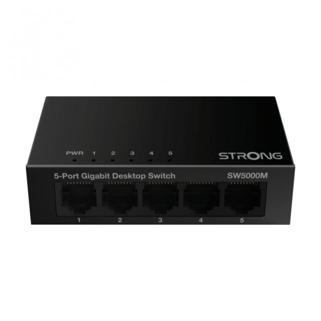 Strong - SW5000M switch Gigabit Ethernet (10/100/1000) Negro