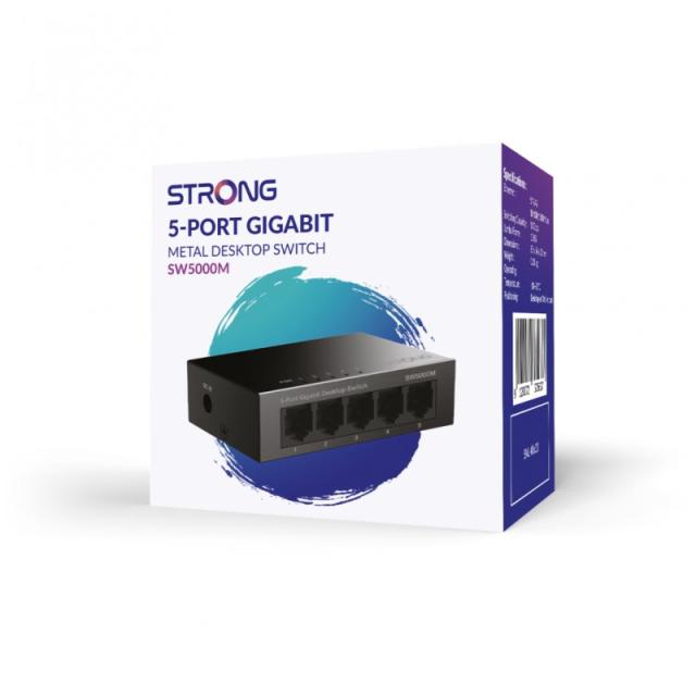 Strong - SW5000M switch Gigabit Ethernet (10/100/1000) Negro